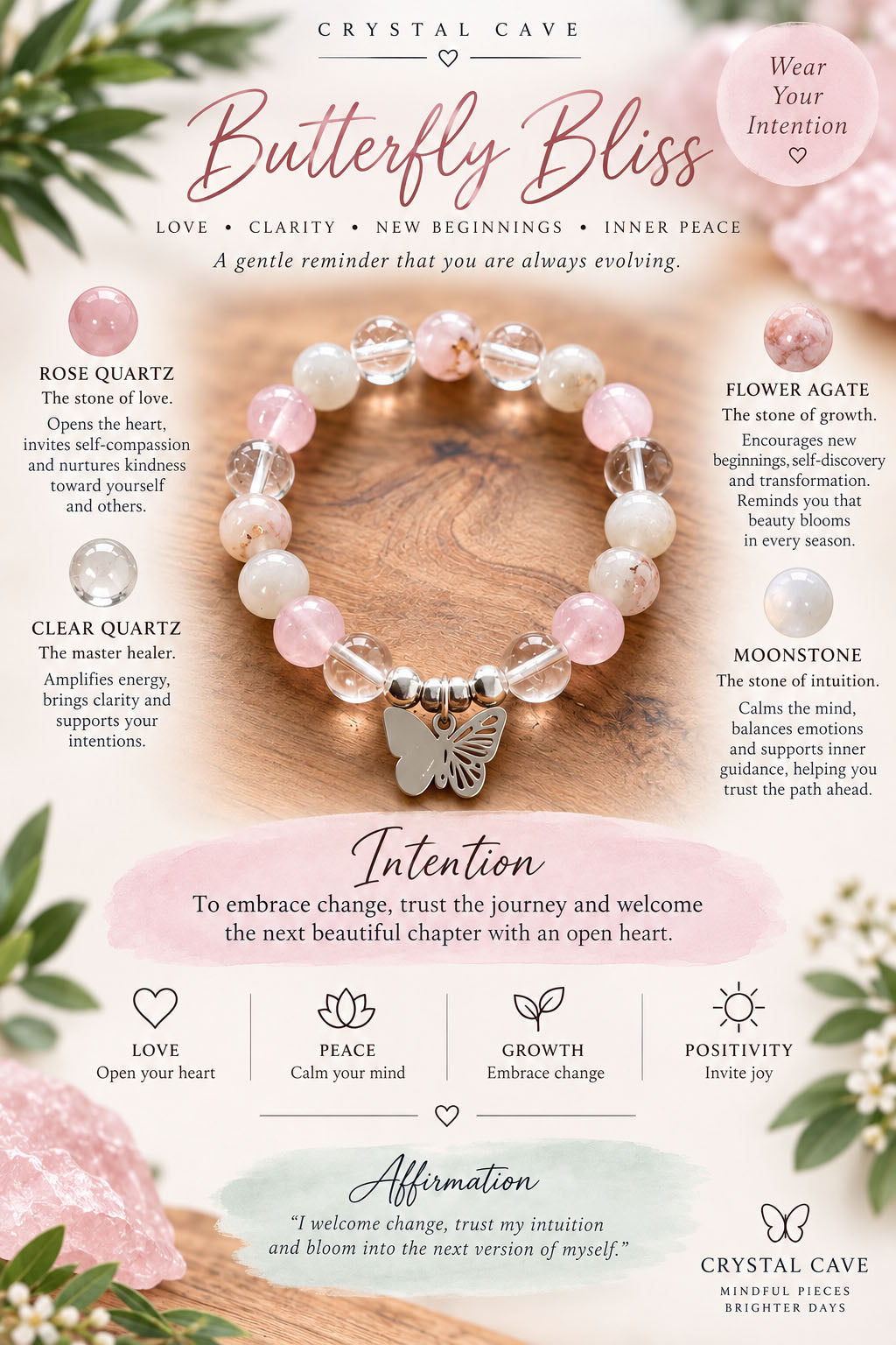 Butterfly Bliss Intention Bracelet