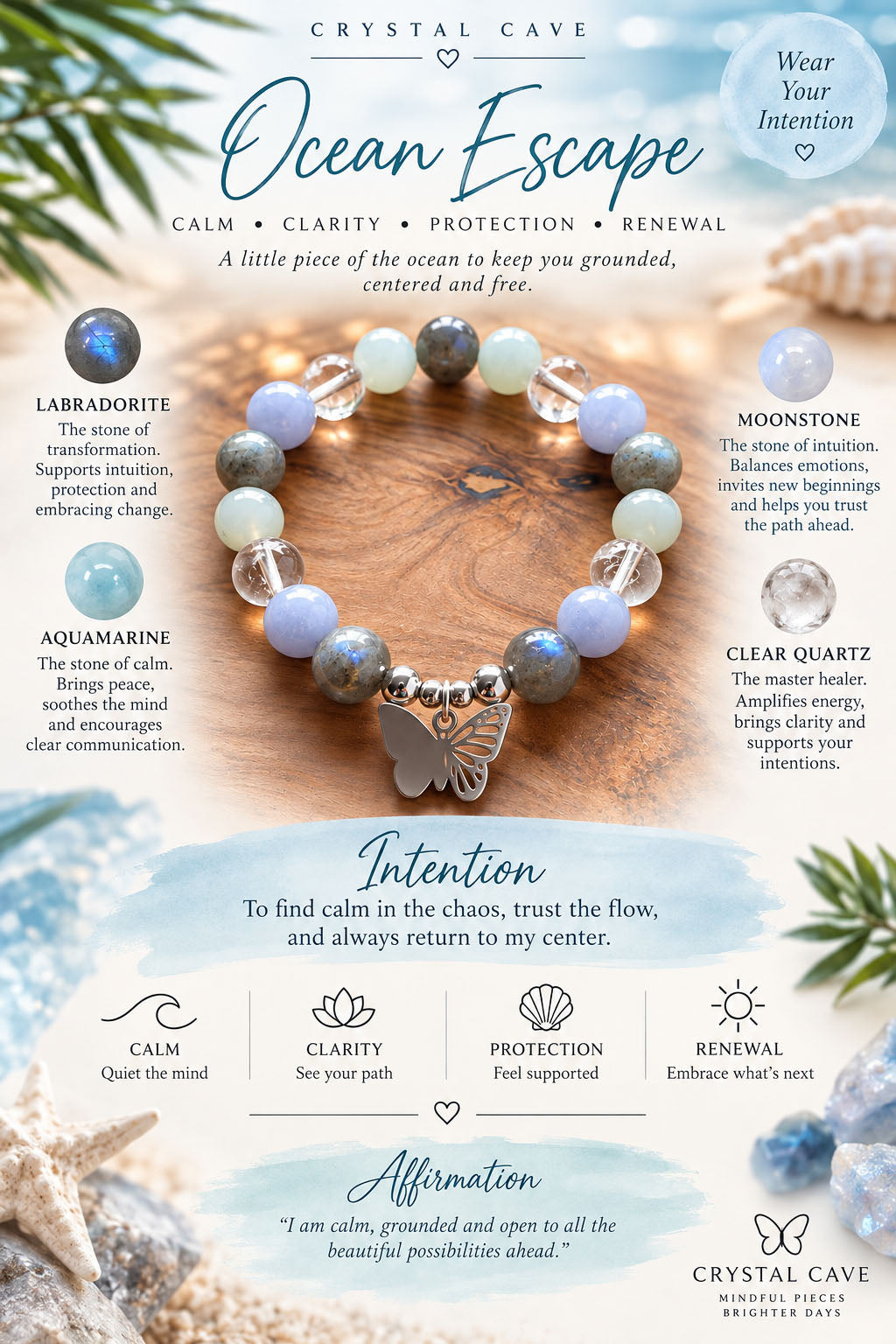 Ocean Escape Intention Bracelet