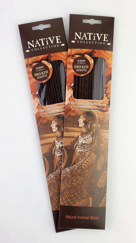 Native Power Blend (Cedar, Sage, Sweetgrass) All-natural Incense Sticks